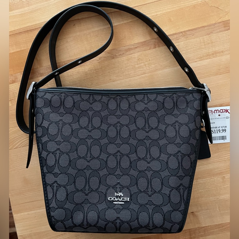 COACH signature canvas crossbody